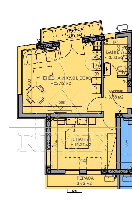 For Sale  1 bedroom Plovdiv , Komatevo , 74 sq.m | 43661134 - image [3]