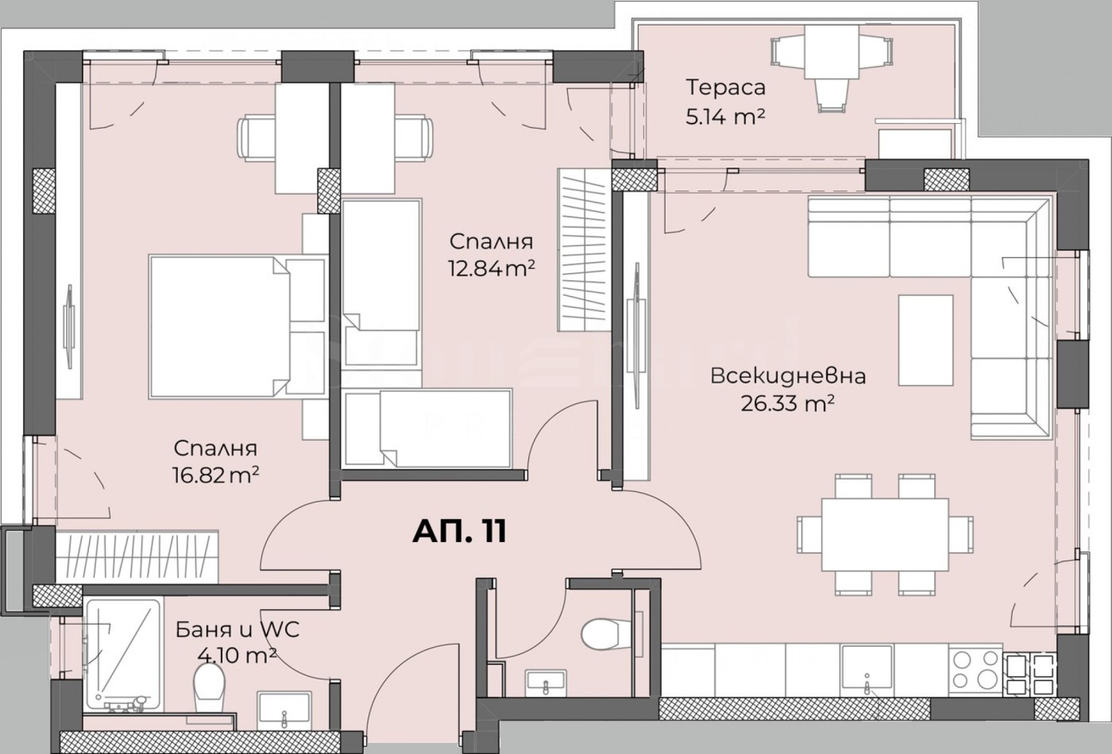Продава 3-СТАЕН, гр. Пловдив, Христо Смирненски, снимка 5 - Апартаменти - 55441618
