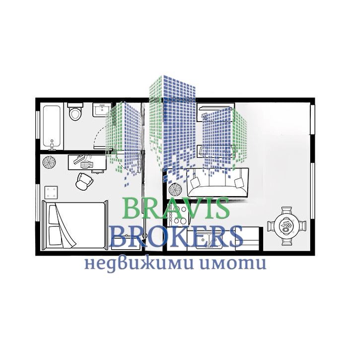 Na prodej  1 ložnice Varna , Kajsieva gradina , 44 m2 | 47872476 - obraz [2]