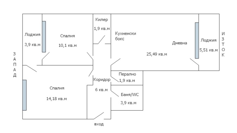 На продаж  2 спальні Варна , Победа , 92 кв.м | 80697746 - зображення [17]