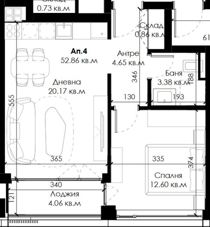 À vendre  1 chambre Sofia , Ovtcha koupel 2 , 61 m² | 53577029 - image [4]