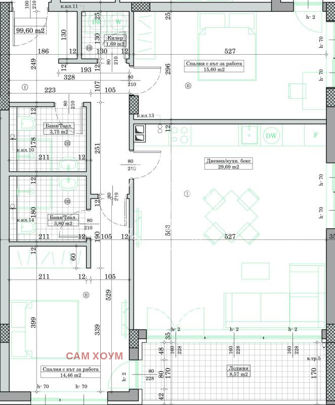 Zu verkaufen  2 Schlafzimmer Warna , Kajsiewa gradina , 113 qm | 92182933