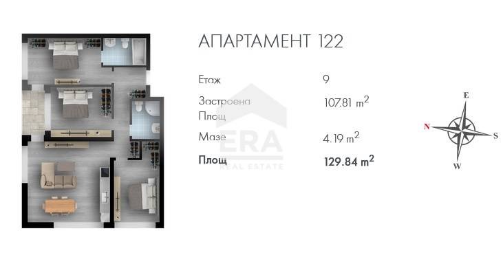 Продава  4-стаен град София , Люлин 2 , 130 кв.м | 35809152