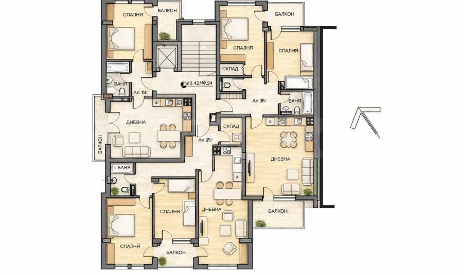 Продава 2-СТАЕН, гр. София, Малинова долина, снимка 2 - Апартаменти - 53691600