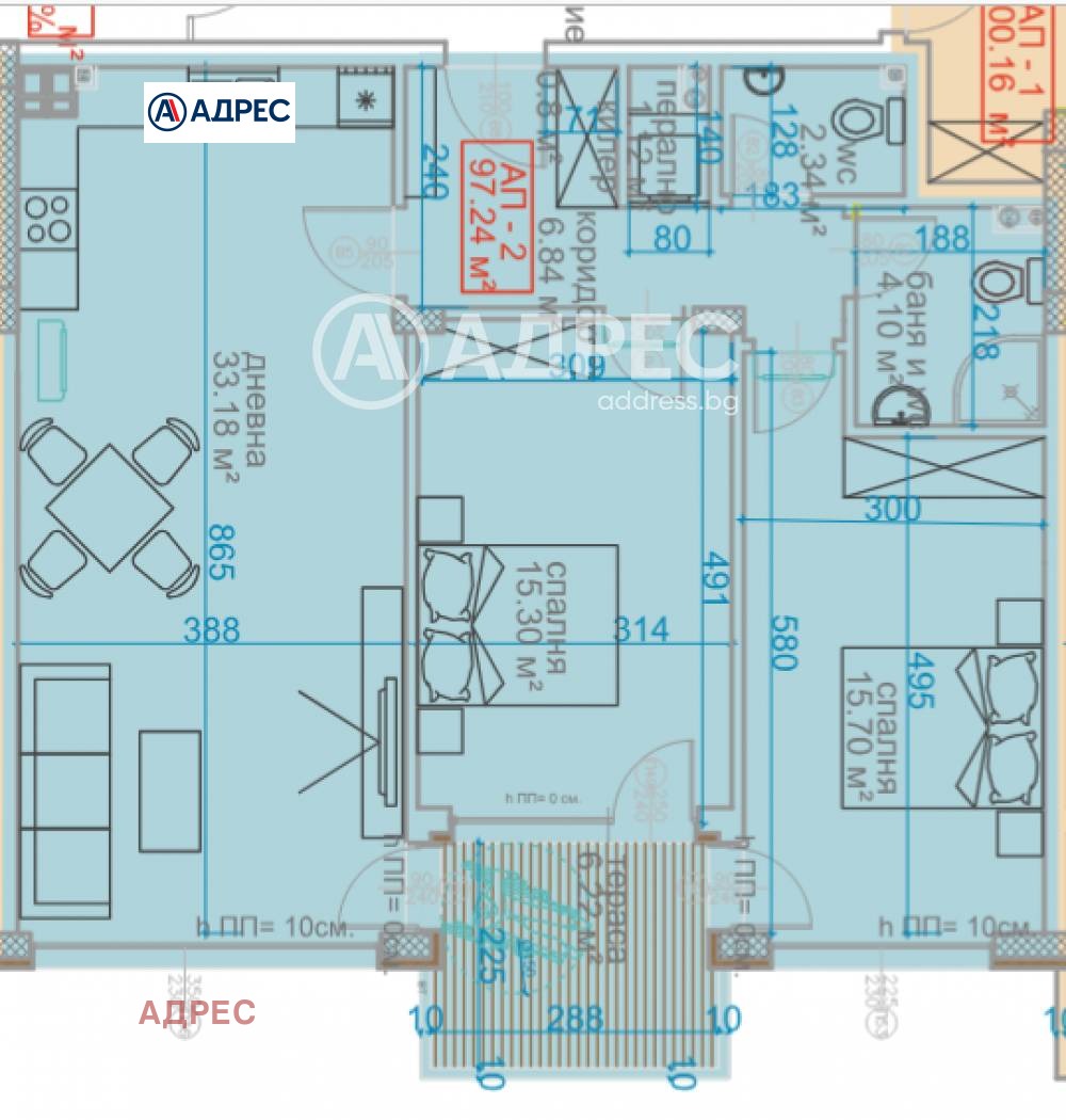 Продава 3-СТАЕН, гр. Варна, Виница, снимка 2 - Апартаменти - 53783227