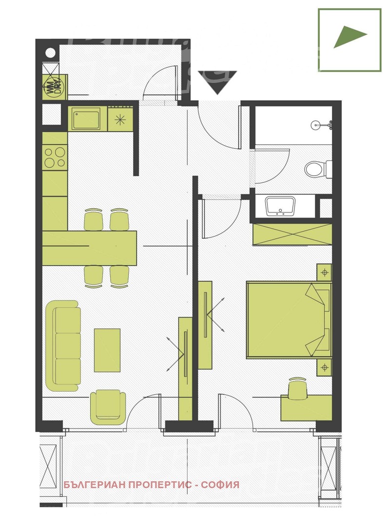 À vendre  1 chambre Sofia , Krastova vada , 79 m² | 34488531 - image [2]