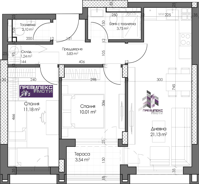 Продава  3-стаен град Пловдив , Кършияка , 85 кв.м | 92992666