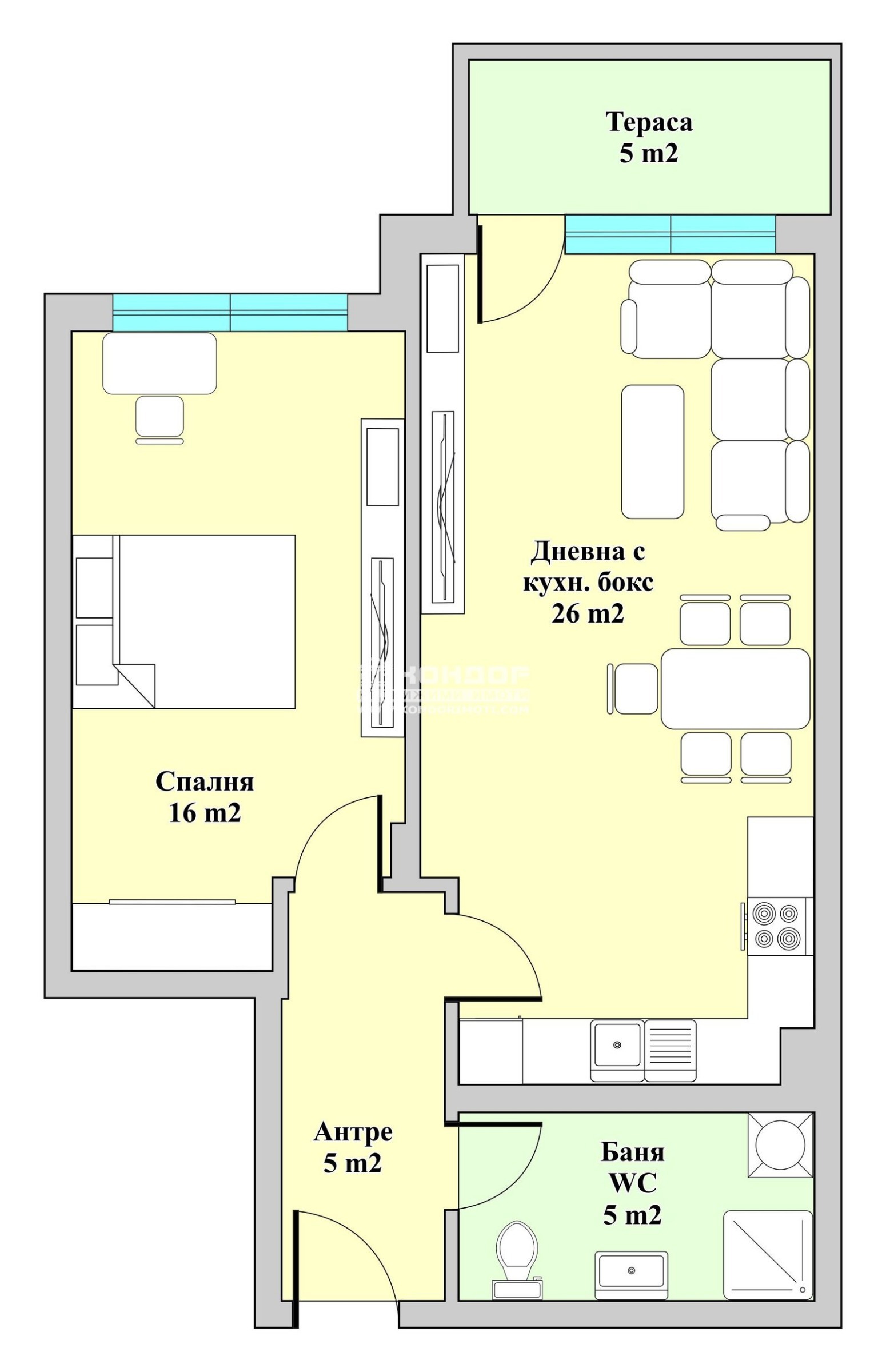Продава 2-СТАЕН, гр. Пловдив, Кючук Париж, снимка 3 - Апартаменти - 54023665