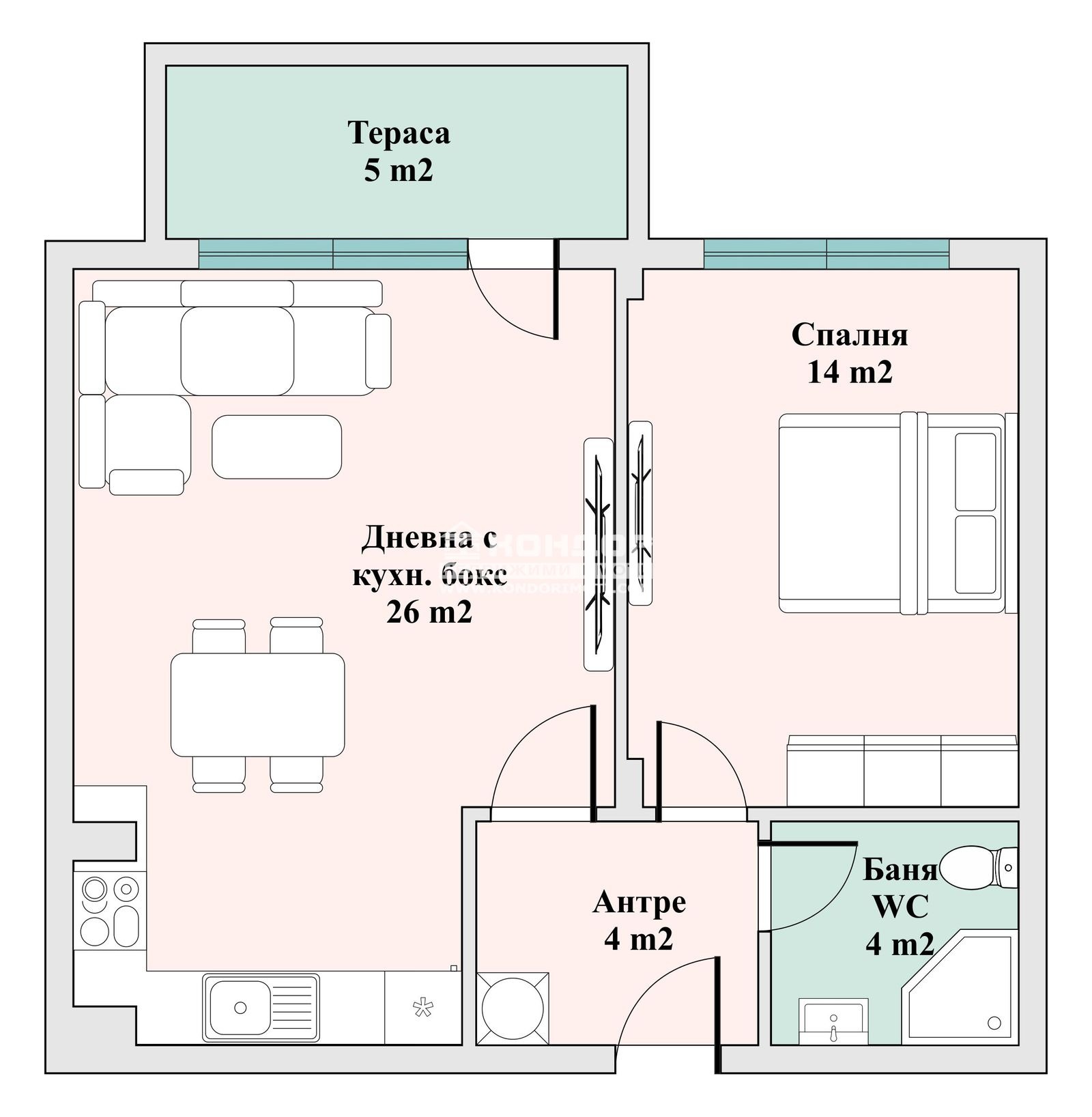 Продава 2-СТАЕН, гр. Пловдив, Тракия, снимка 2 - Апартаменти - 49952610