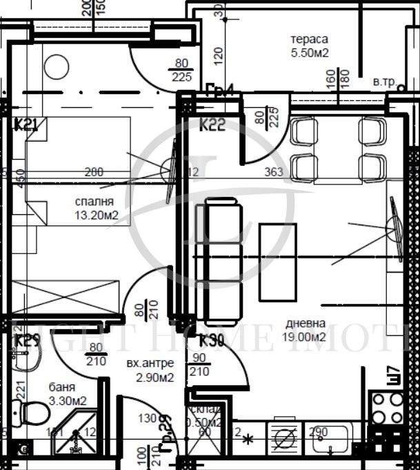For Sale  1 bedroom Plovdiv , Ostromila , 58 sq.m | 53611433 - image [10]
