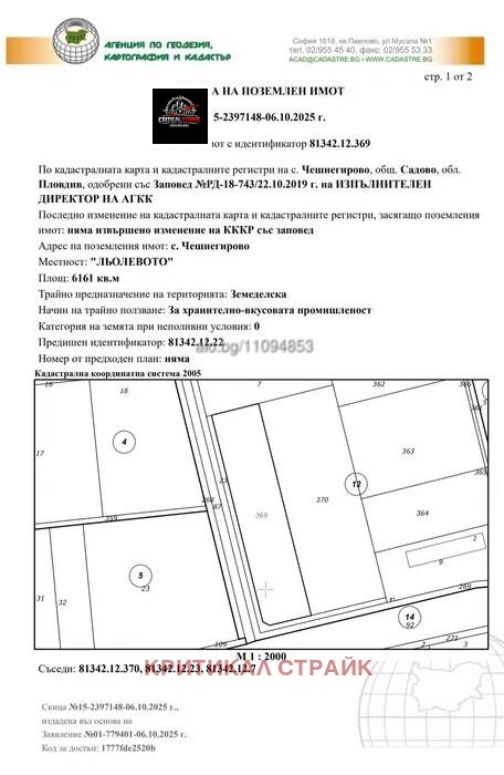 Продава ПАРЦЕЛ, гр. Пловдив, Индустриална зона - Изток, снимка 10 - Парцели - 54343671