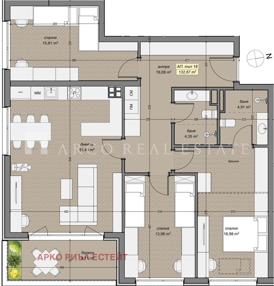 Продава 4-СТАЕН, гр. София, Левски Г, снимка 2 - Апартаменти - 53486371