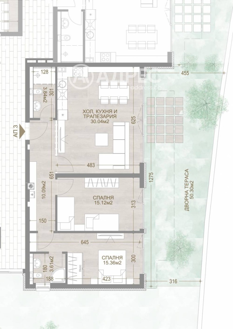Na prodej  2 ložnice Sofia , Manastirski livadi , 156 m2 | 15585209 - obraz [6]