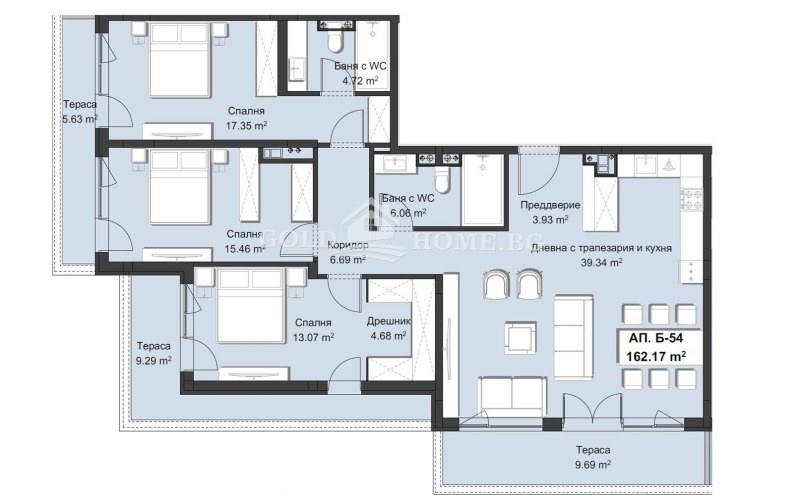 Продава 4-СТАЕН, гр. Пловдив, Христо Смирненски, снимка 4 - Aпартаменти - 49298724