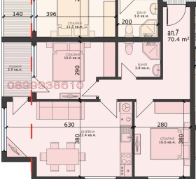 Продава 3-стаен град Варна Левски 2 - [1] 