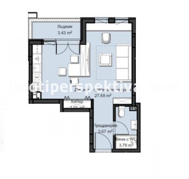 Продава 1-СТАЕН, град Пловдив, Христо Смирненски • 87350 € • 11697854 — Holmes.bg
