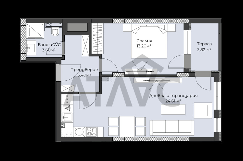 Na prodej  1 ložnice Plovdiv , Christo Smirnenski , 72 m2 | 94751493