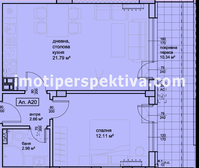 Na prodej  1 ložnice Plovdiv , Christo Smirnenski , 75 m2 | 79961873 - obraz [6]