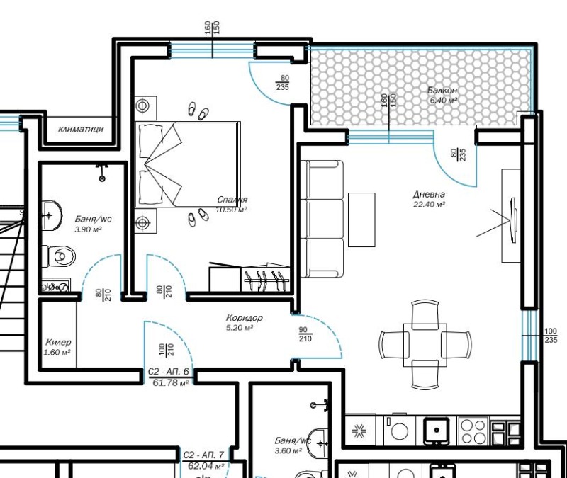 Продава 2-СТАЕН, гр. Варна, м-т Ален мак, снимка 7 - Апартаменти - 52825265