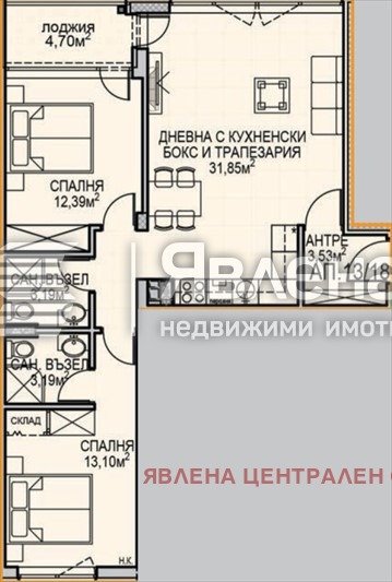 Продава 3-СТАЕН, гр. София, Обеля 2, снимка 4 - Апартаменти - 56261763
