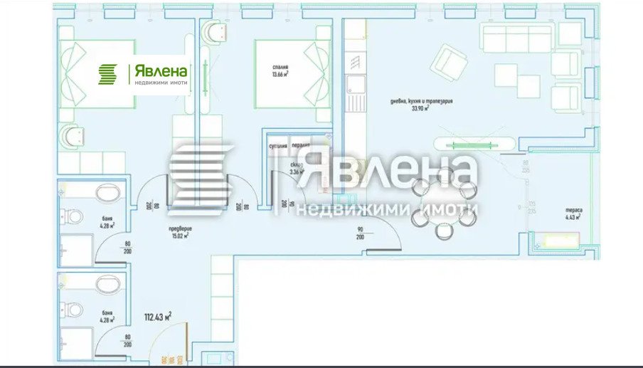 Продава 3-СТАЕН, гр. София, Малинова долина, снимка 11 - Апартаменти - 54865568