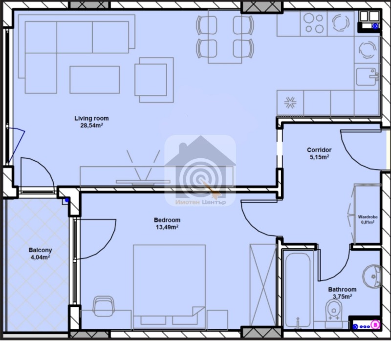 Satılık  1 yatak odası Sofia , Poligona , 75 metrekare | 22183262 - görüntü [2]