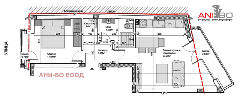 На продаж  1 спальня Варна , Автогара , 69 кв.м | 70146843