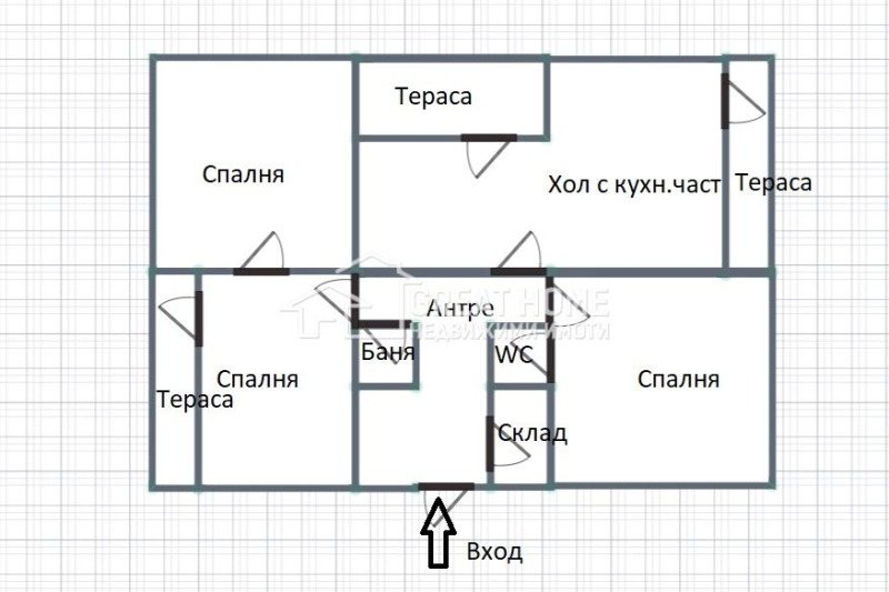 Продава 4-СТАЕН, гр. Търговище, Вароша, снимка 8 - Апартаменти - 52663010