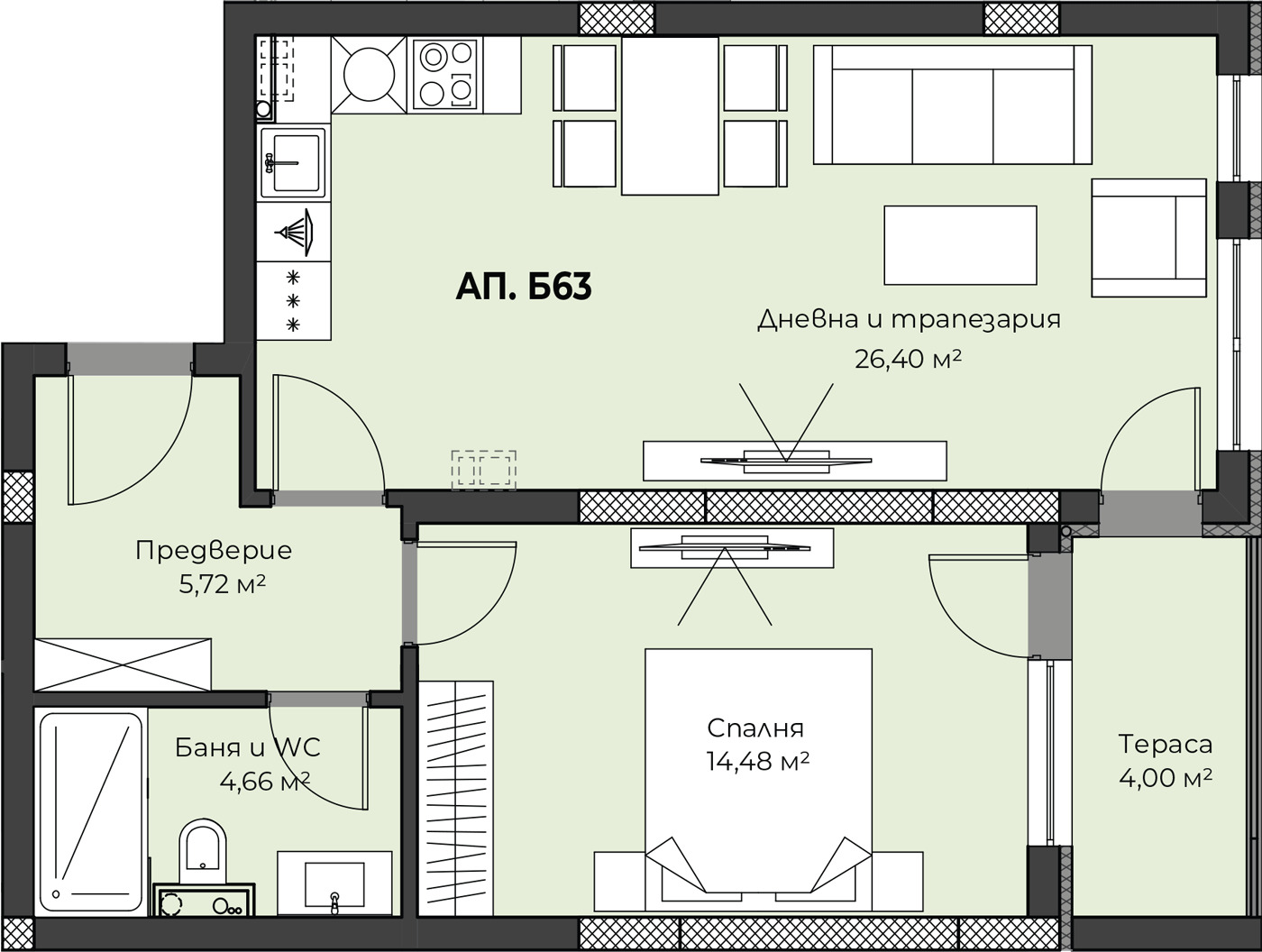 Продава 2-СТАЕН, гр. Пловдив, Христо Смирненски, снимка 10 - Апартаменти - 46458099