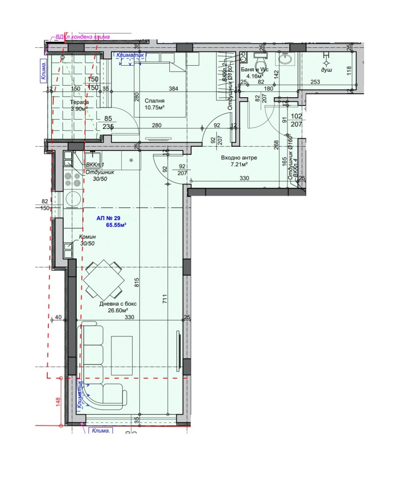 Продается  1 спальня Стара Загора , Железник - център , 83 кв.м | 82243706 - изображение [7]