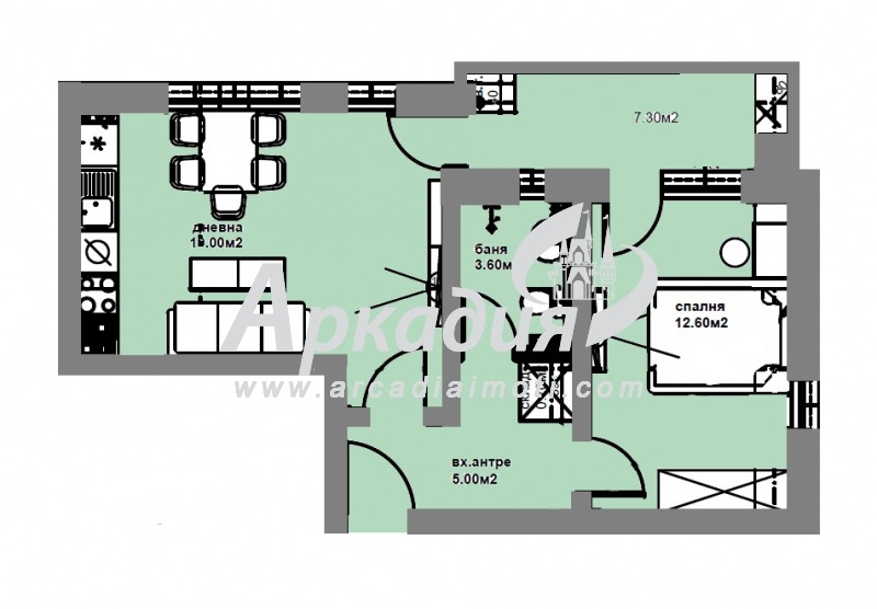 Zu verkaufen  1 Schlafzimmer Plowdiw , Trakija , 67 qm | 81522007 - Bild [2]