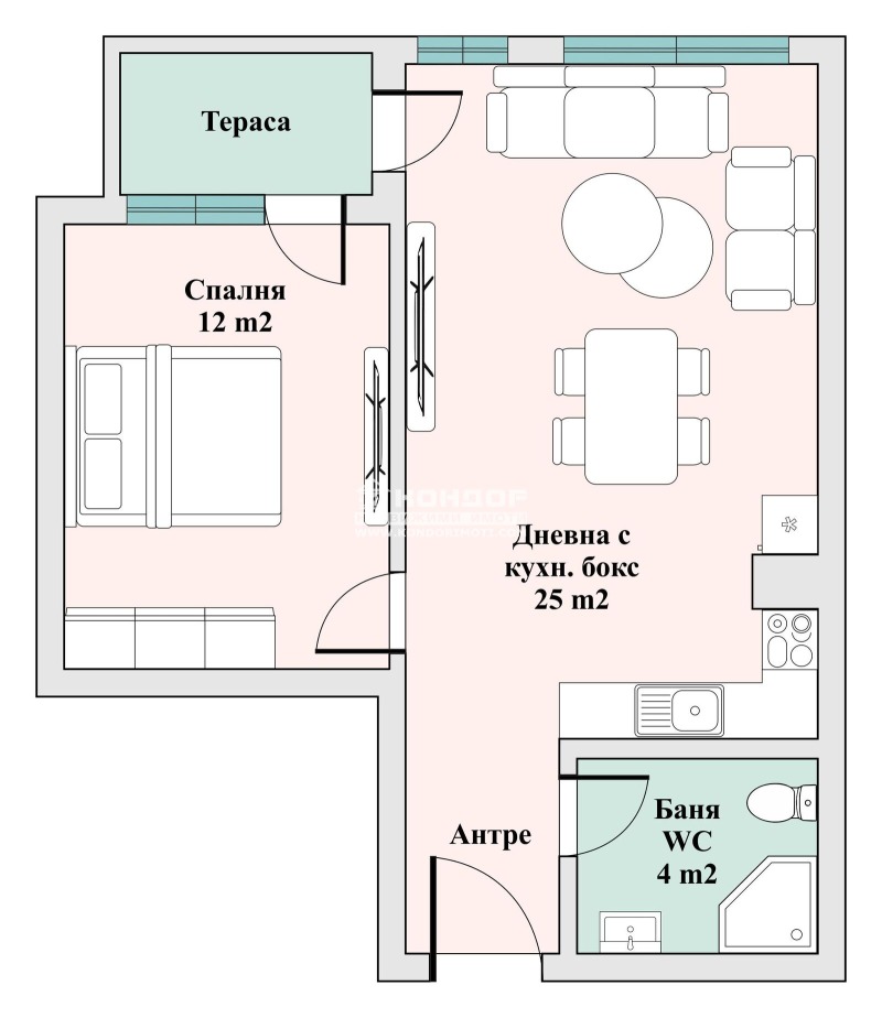 Продава 2-СТАЕН, гр. Пловдив, Тракия, снимка 3 - Aпартаменти - 49373841