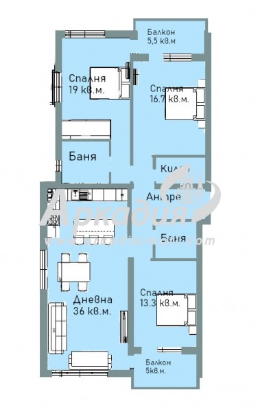 In vendita  3+ camere da letto Plovdiv , Vastanicheski , 156 mq | 76730067