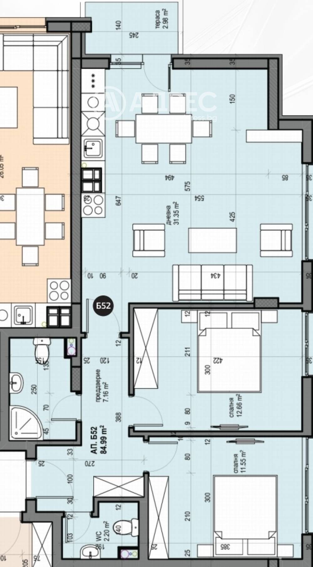 Продава 3-СТАЕН, гр. София, Люлин 5, снимка 4 - Апартаменти - 51349234