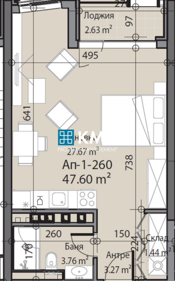 Продаја  Студио Софија , Сердика , 55 м2 | 23783629 - слика [3]