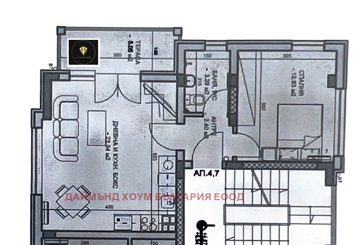 Продава 2-СТАЕН, гр. Пловдив, Христо Смирненски, снимка 2 - Aпартаменти - 48389543