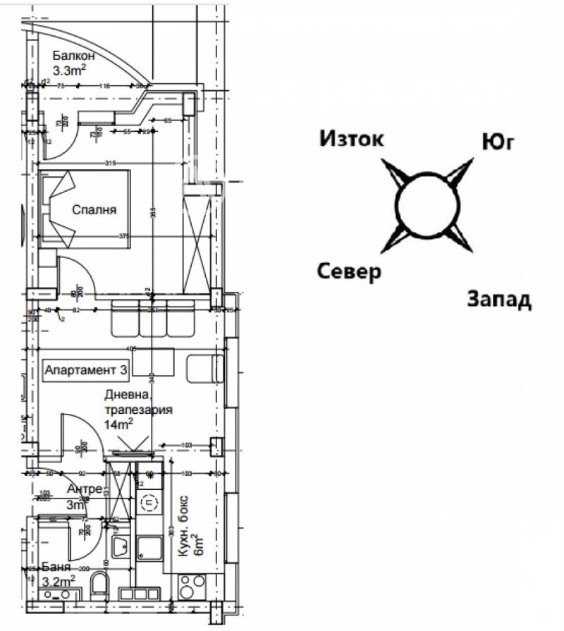 In vendita  1 camera da letto Sofia , Liulin 2 , 68 mq | 30323255 - Immagine [3]