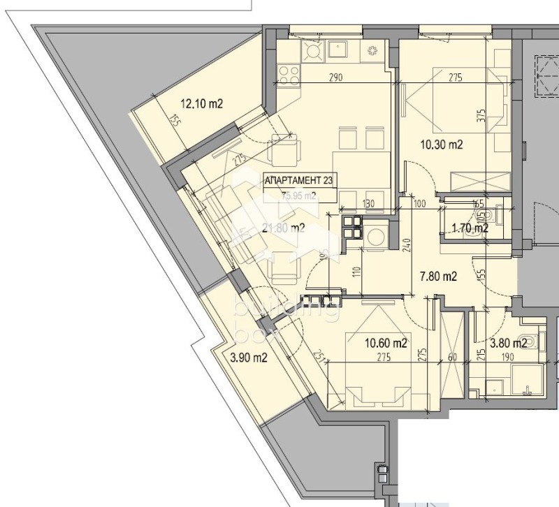 En venta  2 dormitorios Sofia , Oborishte , 92 metros cuadrados | 28035181 - imagen [4]