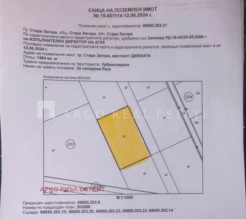 Продава ПАРЦЕЛ, гр. Стара Загора, Индустриална зона - изток, снимка 1 - Парцели - 48960035