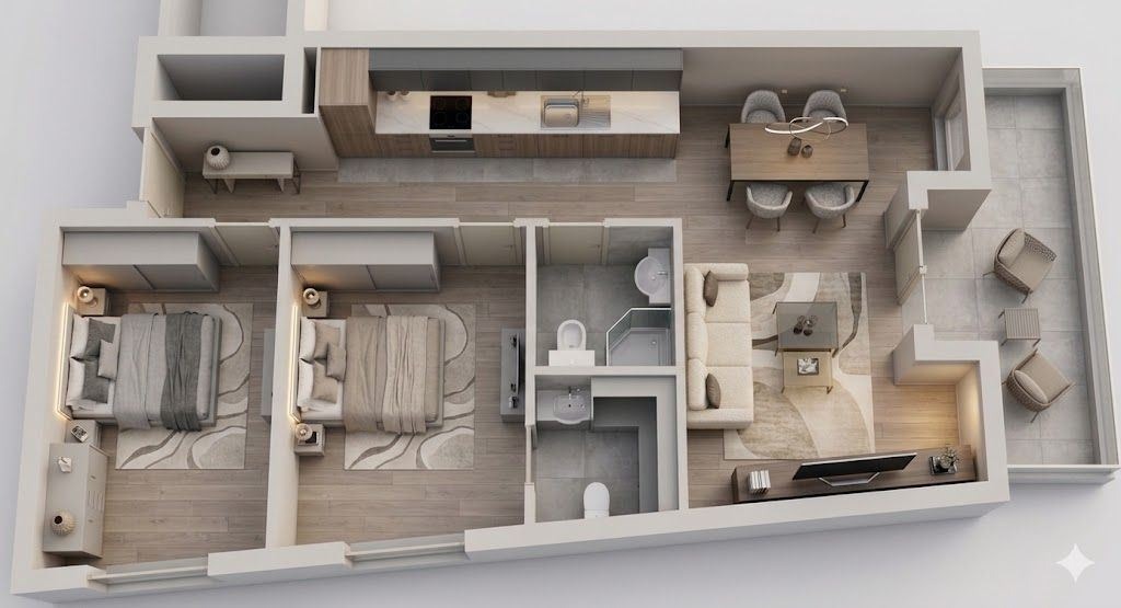 Продава 3-СТАЕН, гр. София, Хаджи Димитър, снимка 4 - Апартаменти - 54124566