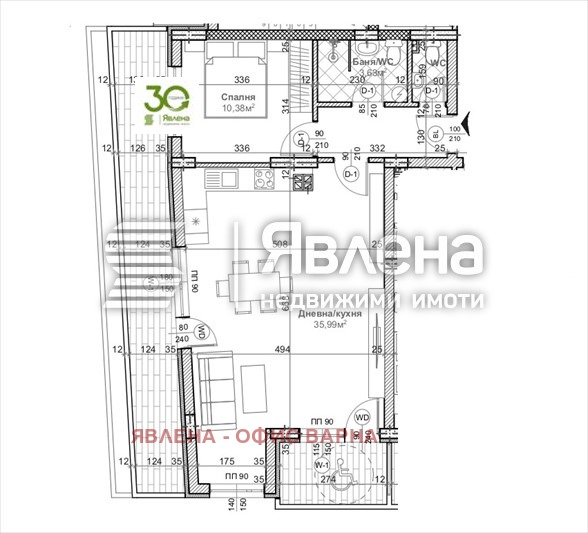 Продава  2-стаен град Варна , Левски 1 , 106 кв.м | 89800536 - изображение [2]