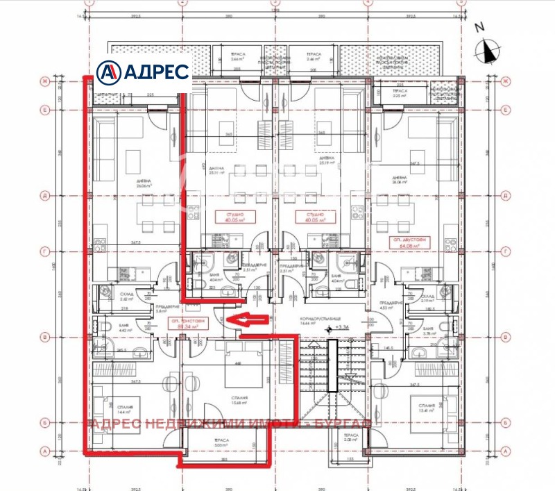 Till salu  2 sovrum region Burgas , Primorsko , 100 kvm | 20343974 - bild [3]