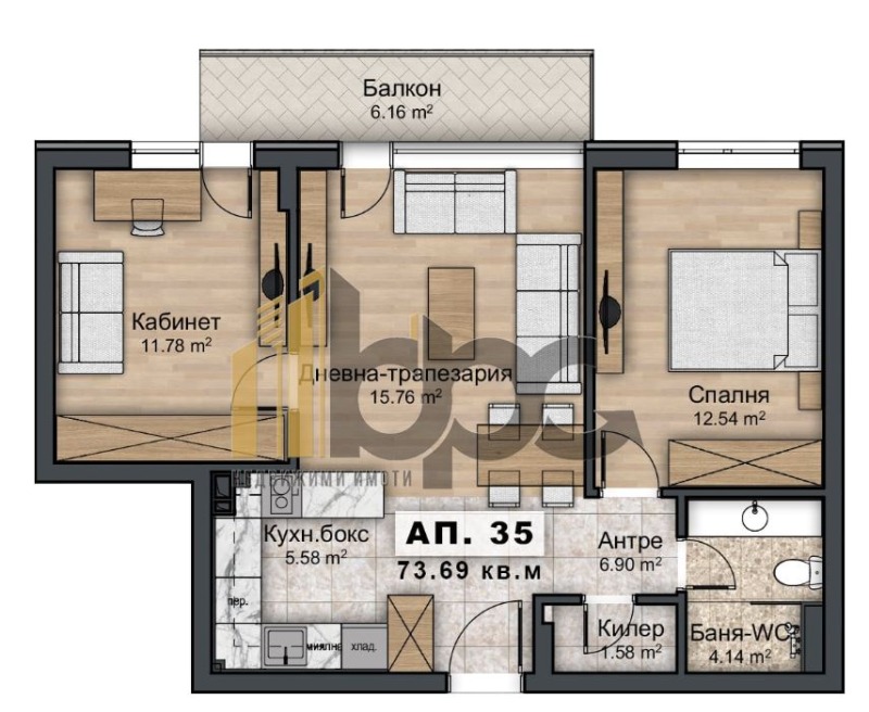 Продава  3-стаен град София , Овча купел 2 , 83 кв.м | 50422935