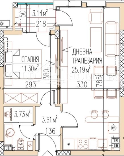 Продава  2-стаен град Пловдив , Остромила , 62 кв.м | 80889933 - изображение [2]