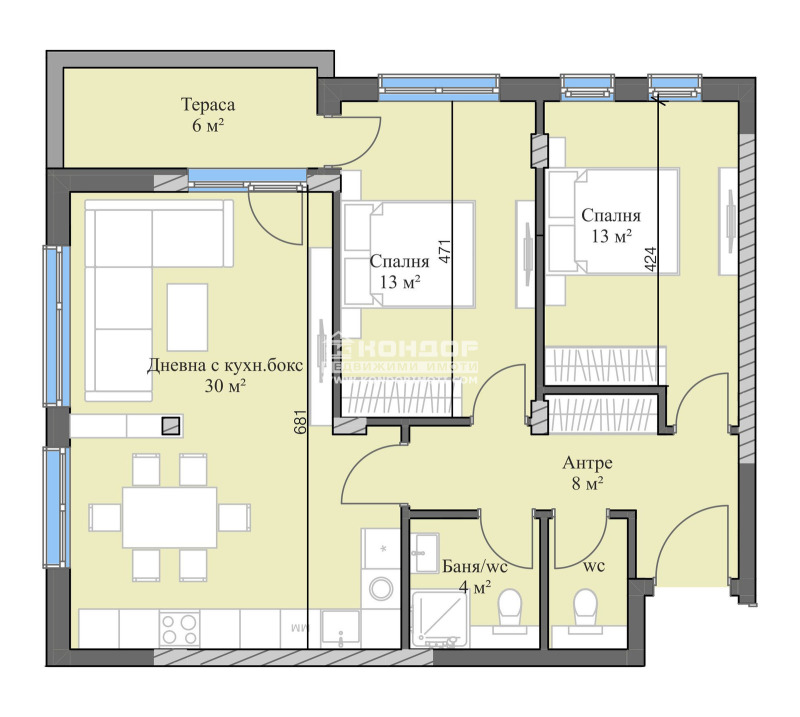 For Sale  2 bedroom Plovdiv , Karshiyaka , 109 sq.m | 42143087 - image [5]