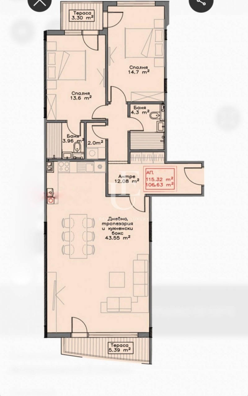 Продается  2 спальни София , Витоша , 137 кв.м | 96535906 - изображение [12]