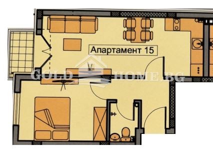 На продаж  1 спальня Пловдив , Христо Смирненски , 60 кв.м | 20085093 - зображення [2]