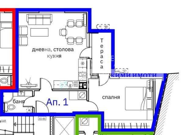 Продава 2-СТАЕН, гр. Пловдив, Кършияка, снимка 2 - Апартаменти - 56308239