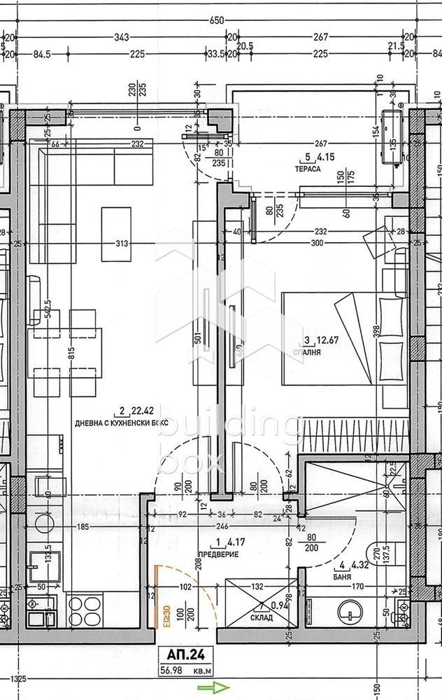 Продаја  1 спаваћа соба Софија , Малинова долина , 65 м2 | 20760587 - слика [3]