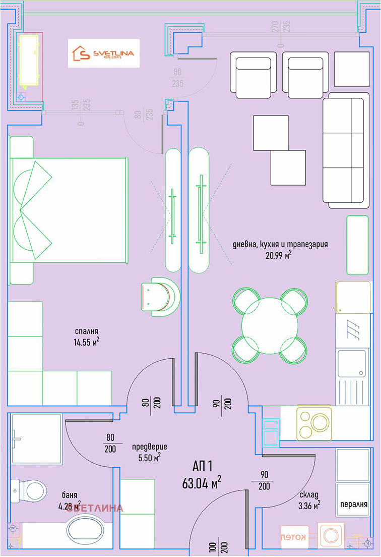 Продава 2-СТАЕН, град София, Симеоново • 135425 € / 264868.28 лв. • 66809133 1